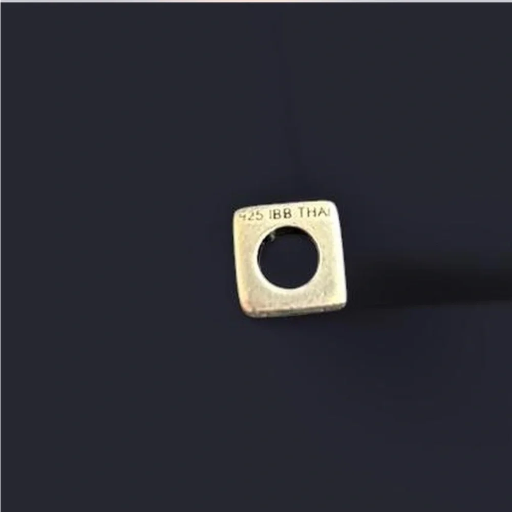 Heart Cube Sterling Silver Charm for Pandora Bracelet - Picture 2 of 5